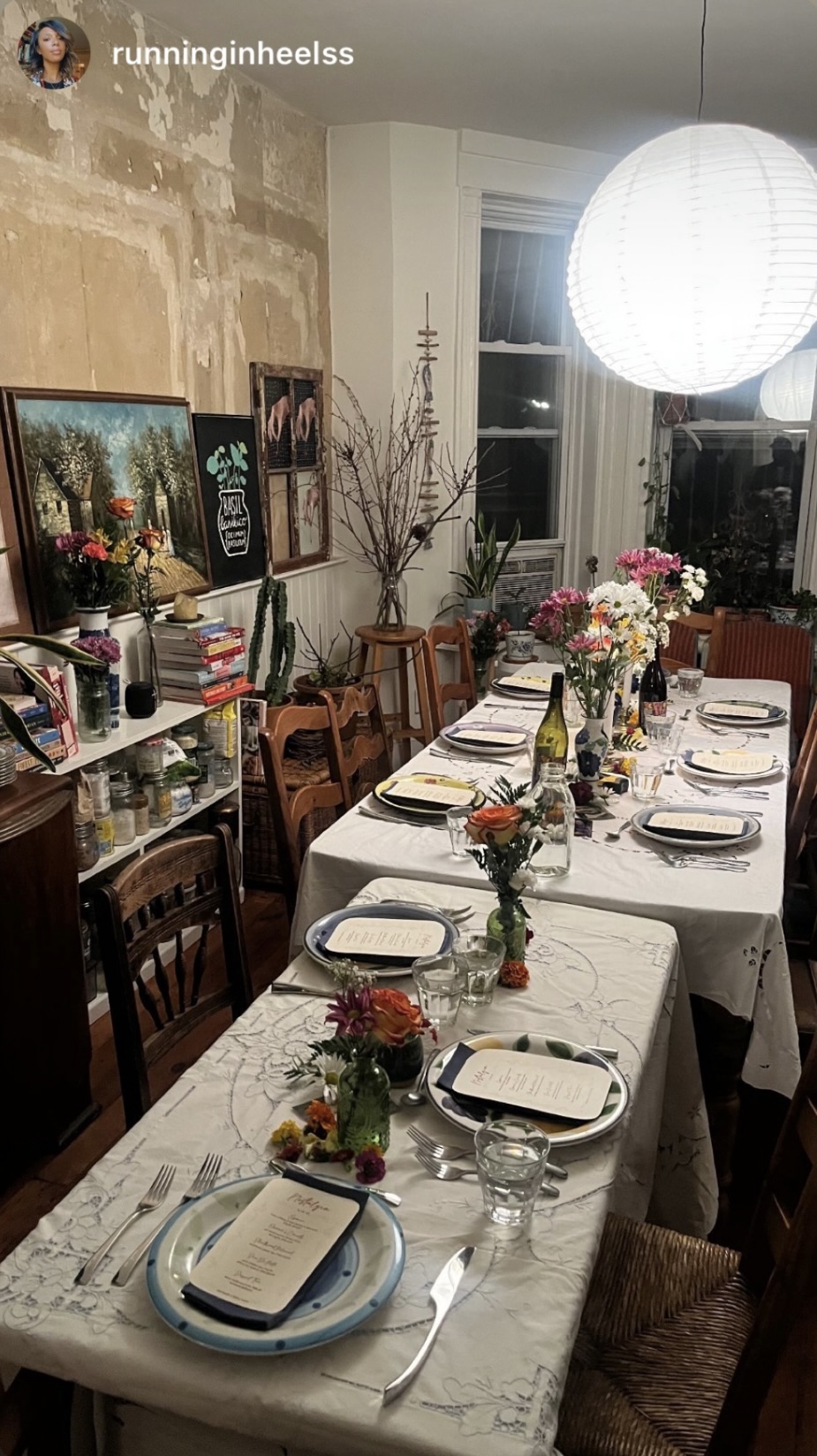 nostalgia dinner setting